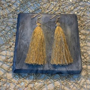 Gold Tassel Earrings
